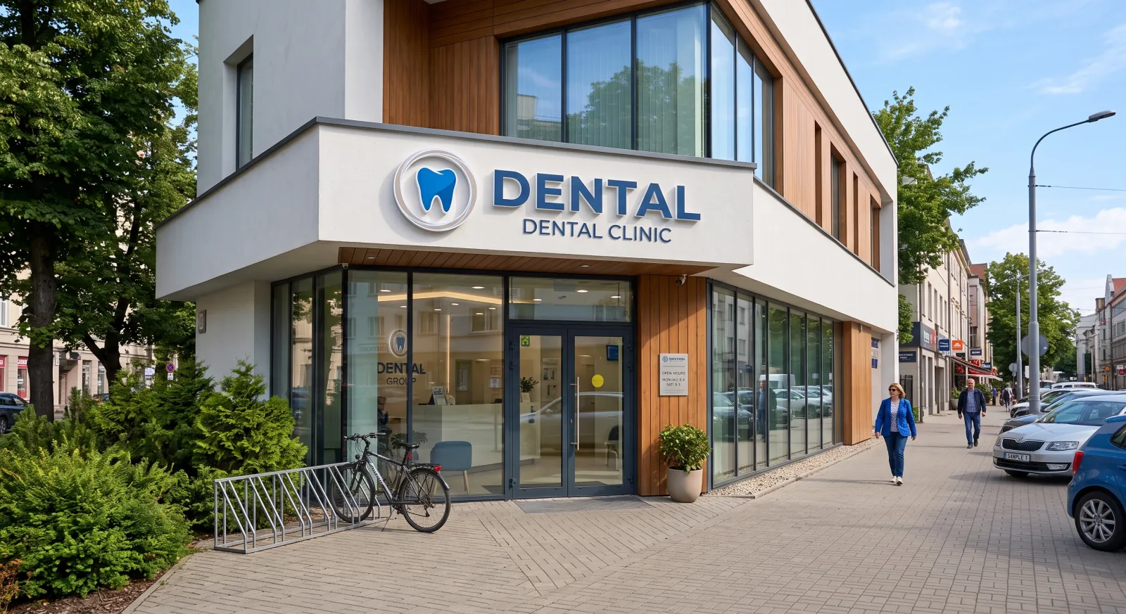 The Dental Care office storefront in Trenton, New Jersey